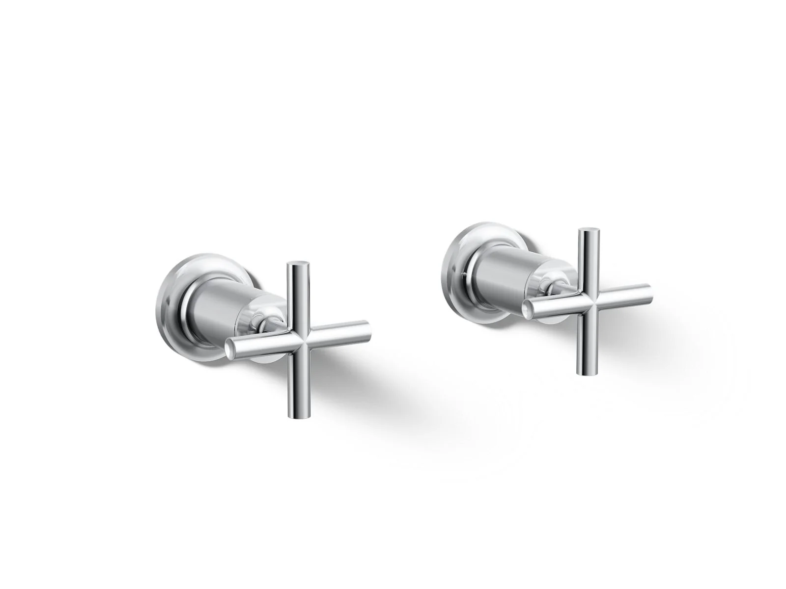 KOHLER K-T14429-3 Purist Deck- or wall-mount bath faucet handle trim with cross design - Image 35