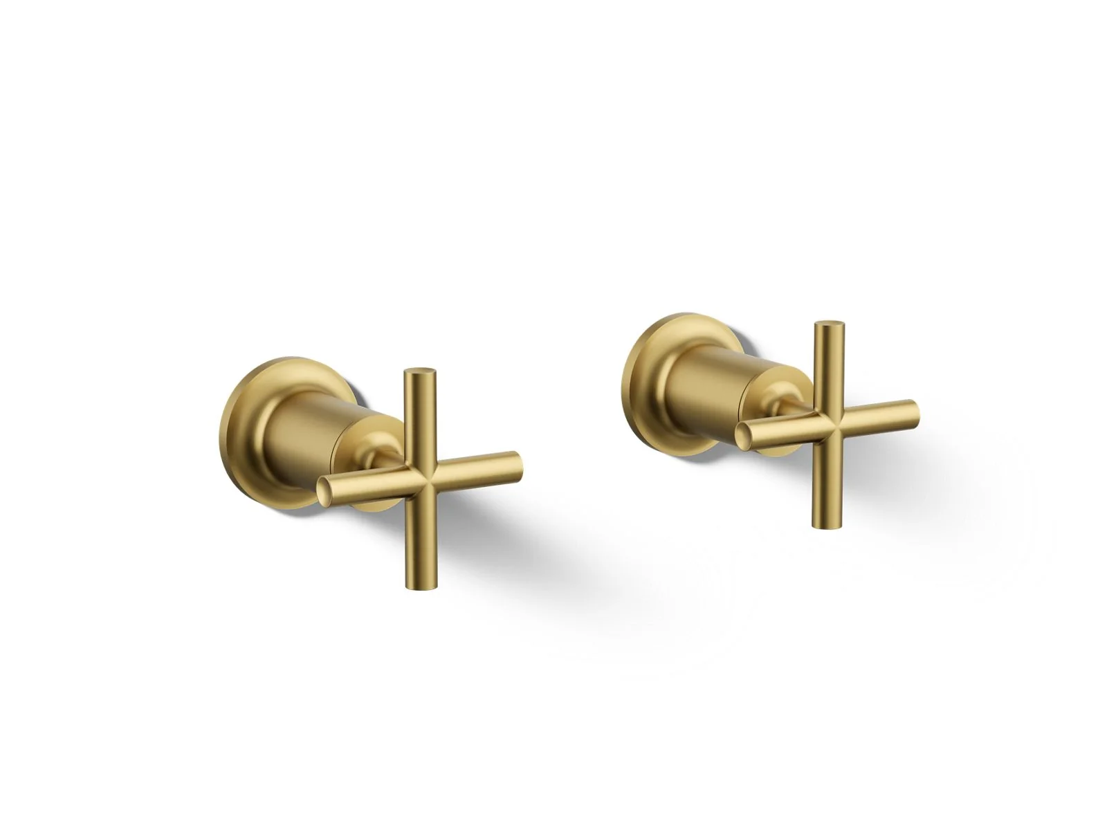 KOHLER K-T14429-3 Purist Deck- or wall-mount bath faucet handle trim with cross design - Image 40