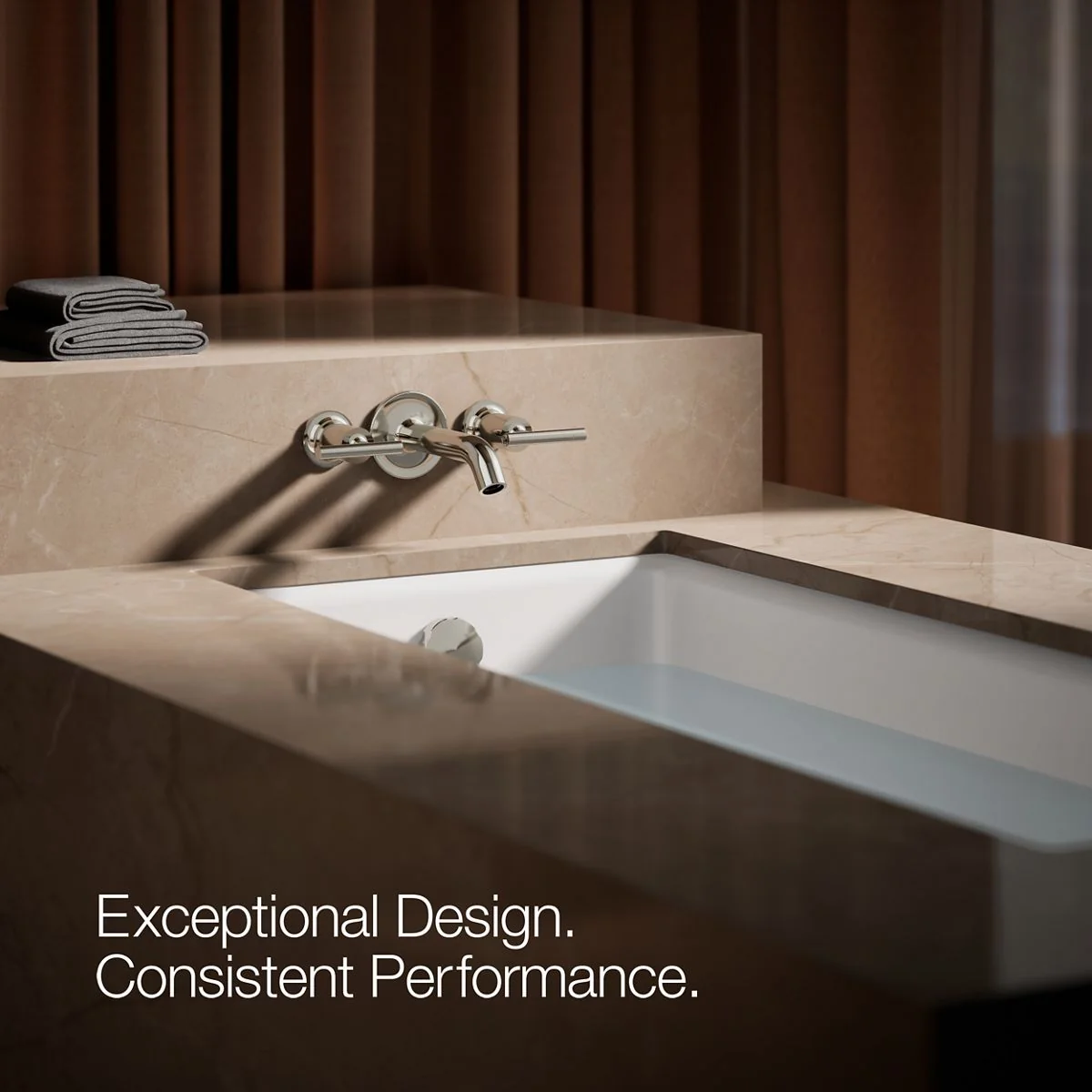 KOHLER K-T14429-4 Purist Deck- or wall-mount bath faucet handle trim with lever design - Image 9