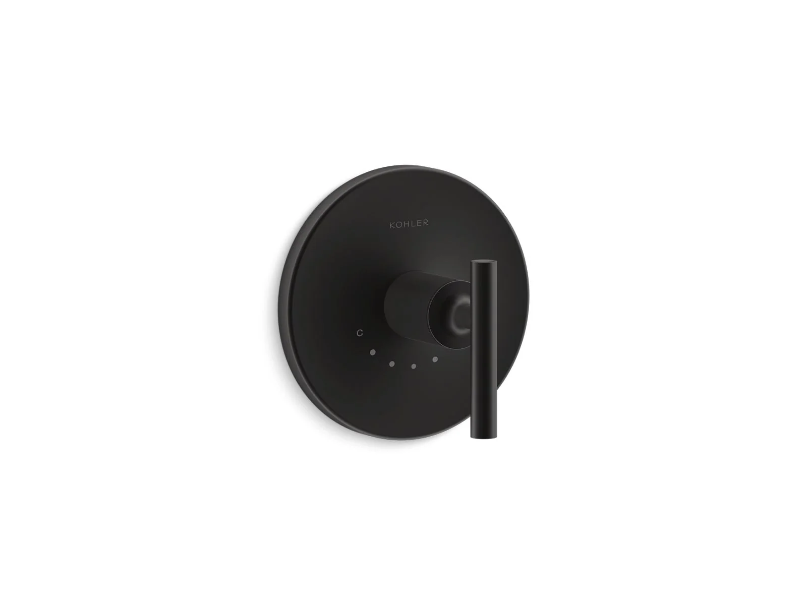 KOHLER K-T14488-4 Purist MasterShower temperature control valve trim with lever handle - Image 2