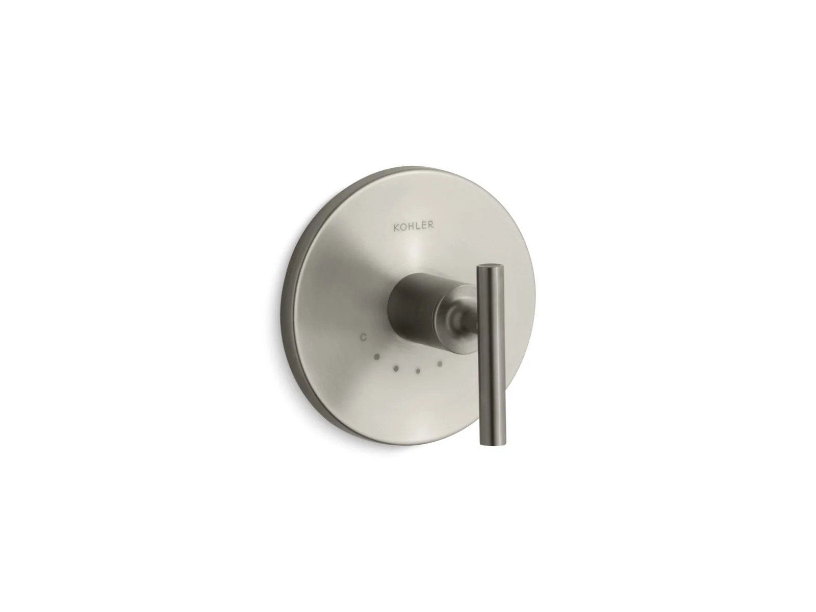 KOHLER K-T14488-4 Purist MasterShower temperature control valve trim with lever handle - Image 4