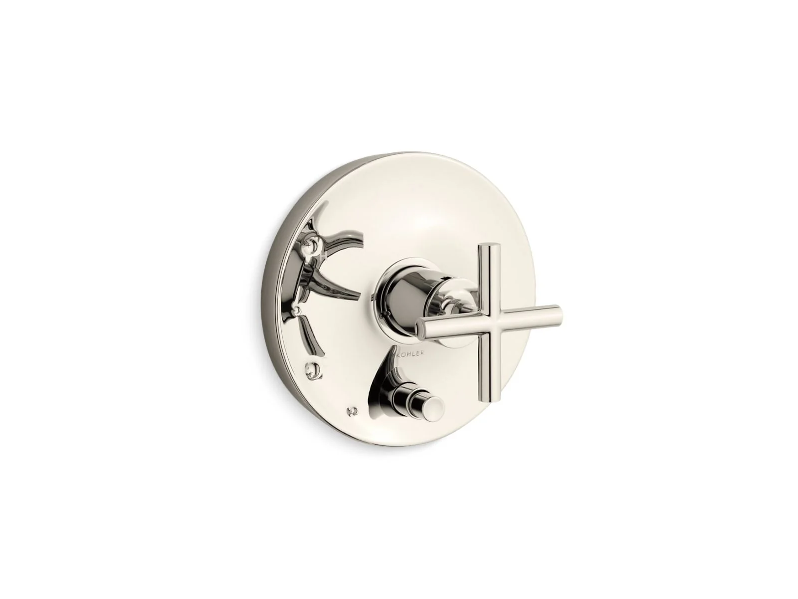 KOHLER K-T14501-3 Purist Rite-Temp valve trim with push-button diverter and cross handle - Image 10