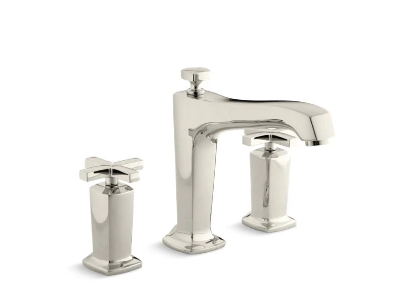 KOHLER K-T16237-3 Margaux Deck-mount bath faucet trim for high-flow valve with non-diverter spout and cross handles, valve not included - Image 5
