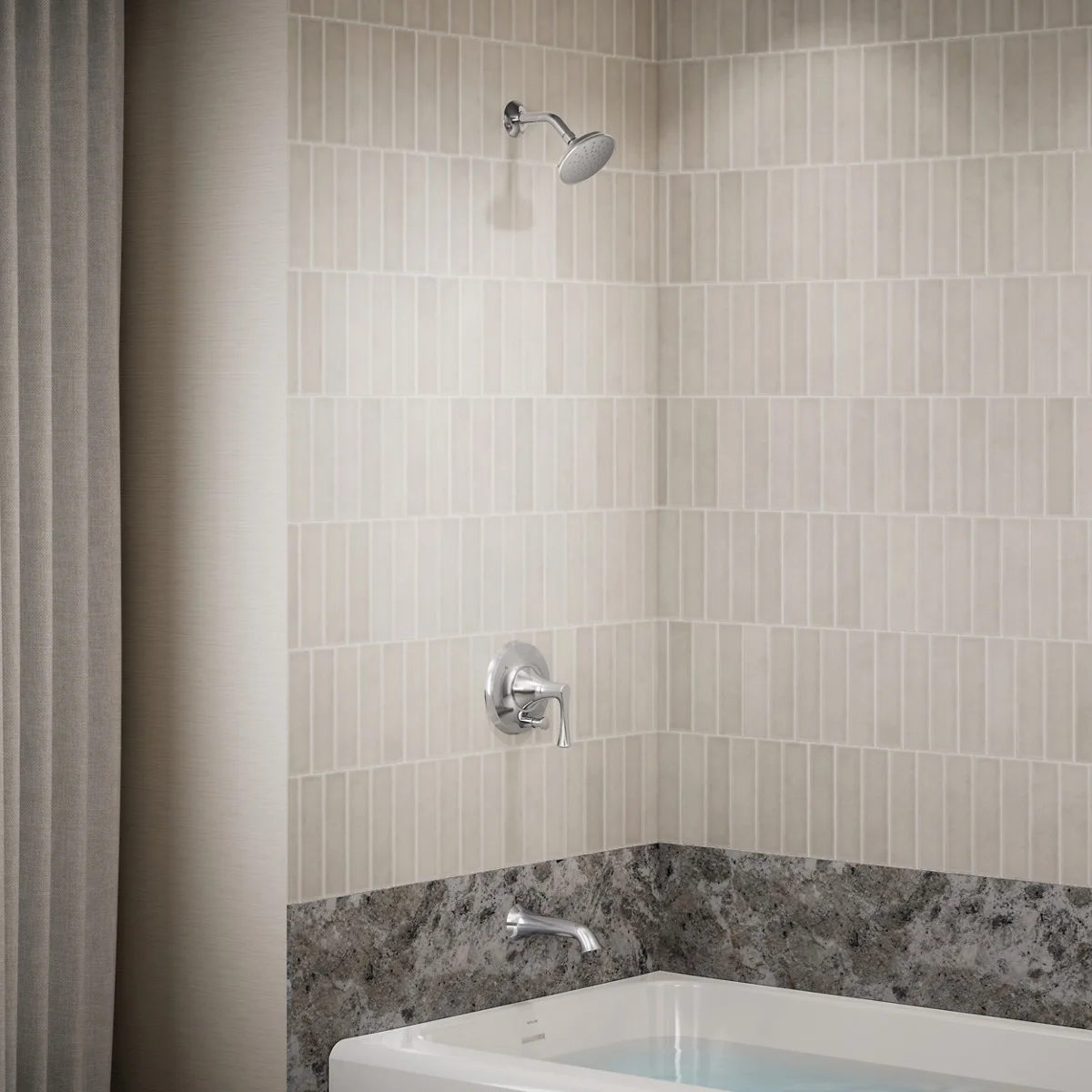 KOHLER K-T35944-4G Buckley Rite-Temp bath and shower trim kit with push-button diverter, 1.75 gpm - Image 11