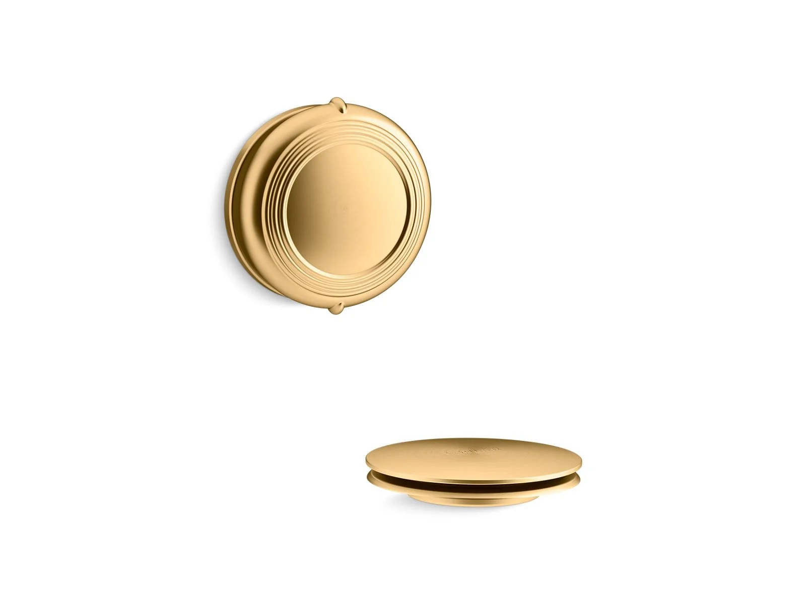 KOHLER K-T37393 PureFlo Traditional rotary-turn bath drain trim - Image 4