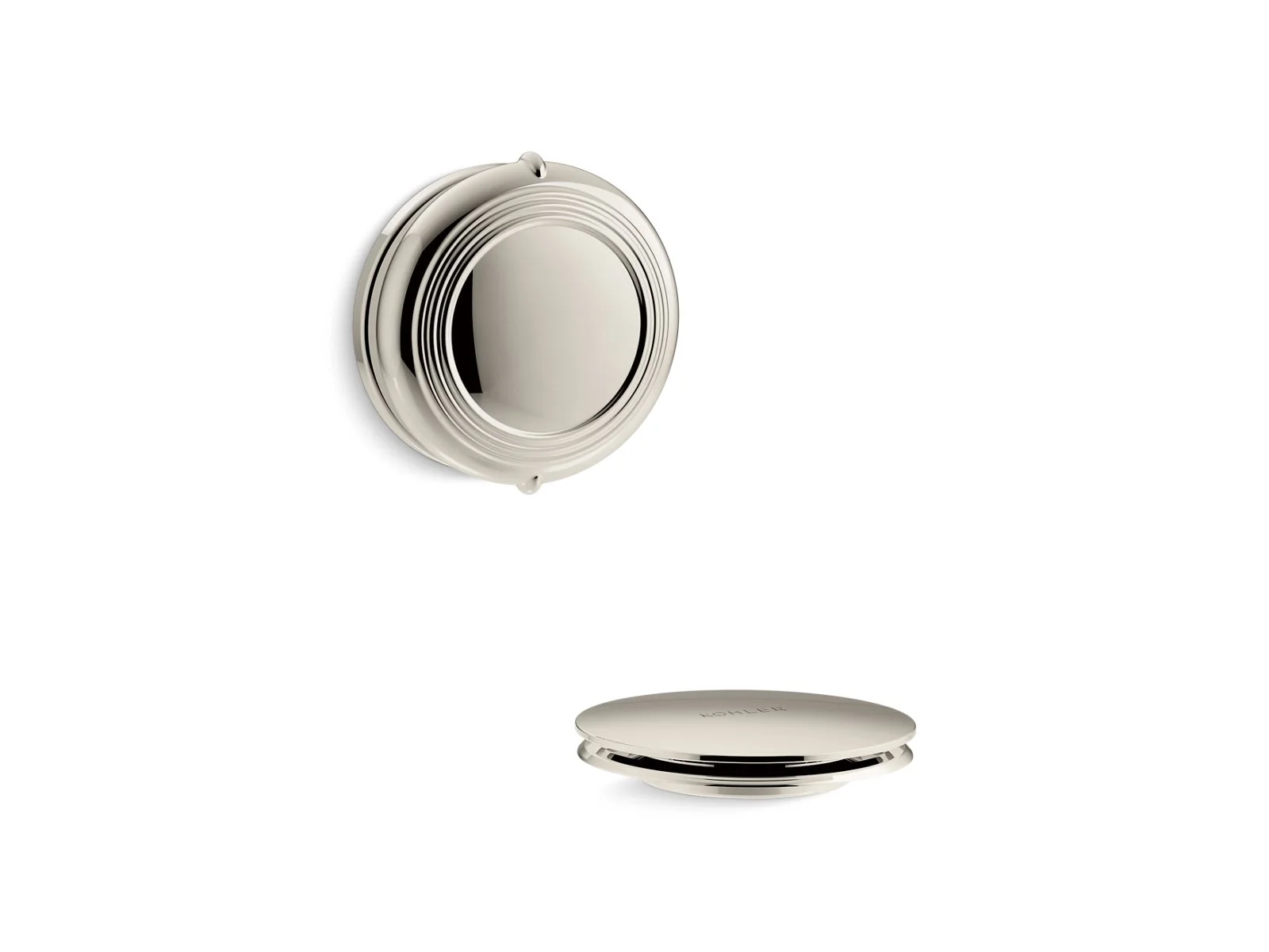 KOHLER K-T37393 PureFlo Traditional rotary-turn bath drain trim - Image 5
