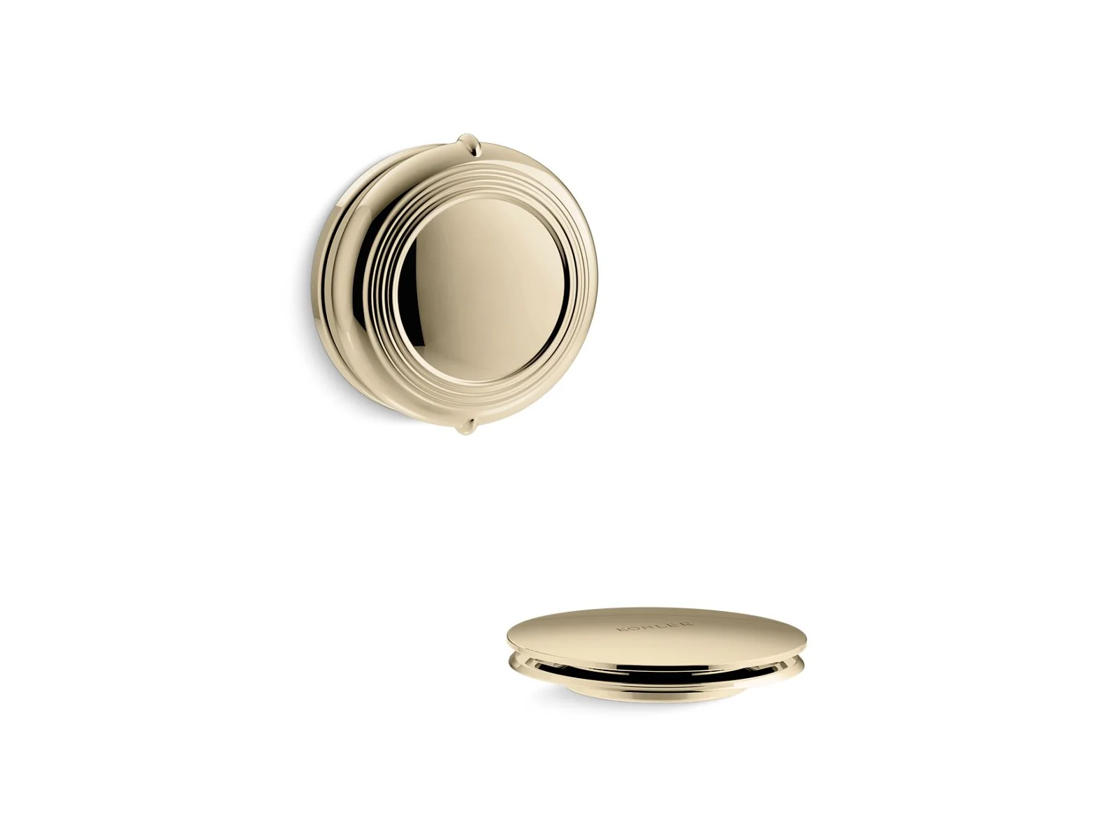 KOHLER K-T37393 PureFlo Traditional rotary-turn bath drain trim - Image 7