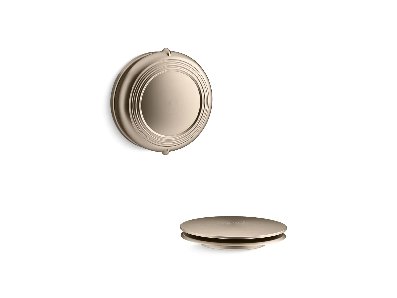 KOHLER K-T37393 PureFlo Traditional rotary-turn bath drain trim - Image 8