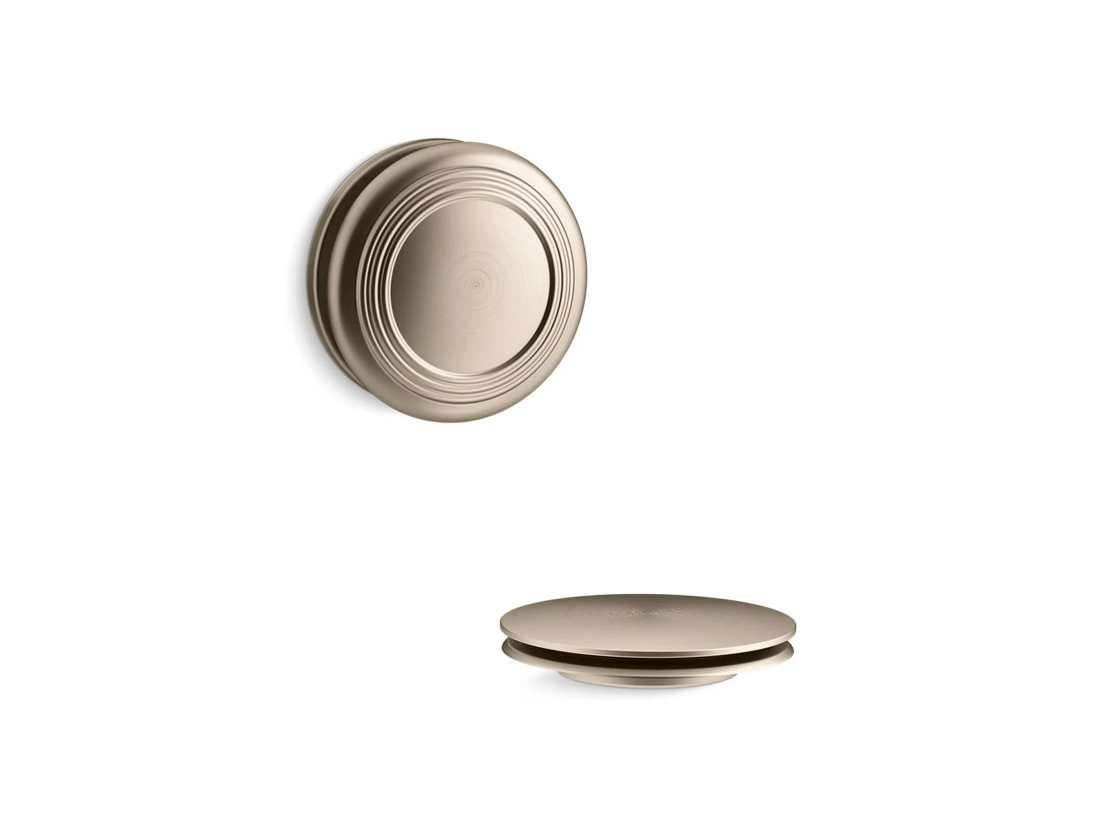 KOHLER K-T37396 PureFlo Traditional push-button bath drain trim - Image 7