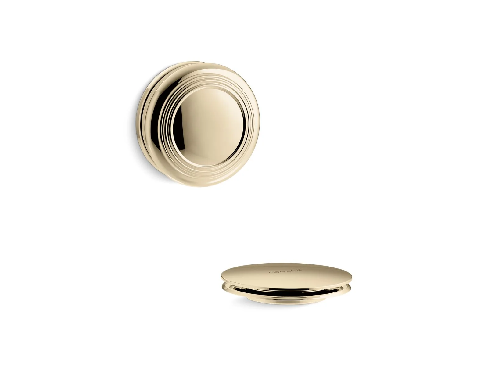 KOHLER K-T37396 PureFlo Traditional push-button bath drain trim - Image 8