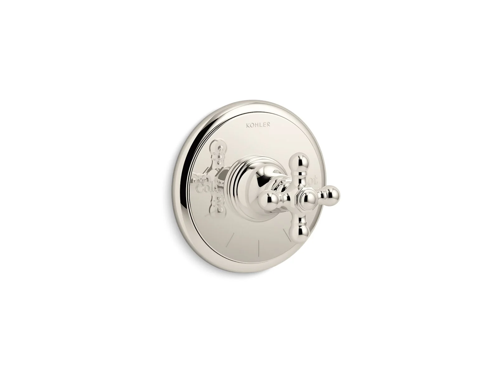 KOHLER K-T72769-3 Artifacts MasterShower temperature control valve trim with cross handle - Image 5