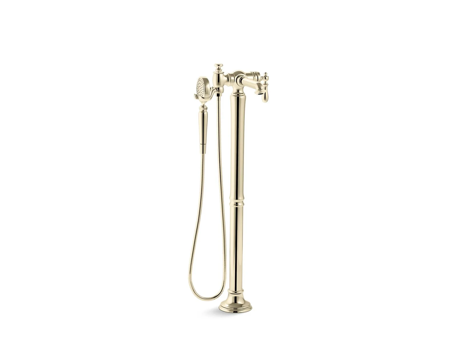 KOHLER K-T72790-9M Artifacts Floor-mount bath filler trim with handshower - Image 3
