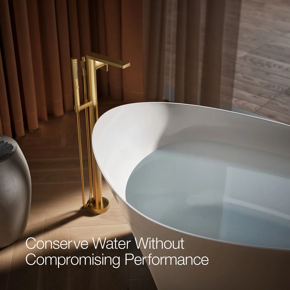 KOHLER K-T73087-4 Composed Floor-mount bath filler trim with handshower - Image 37
