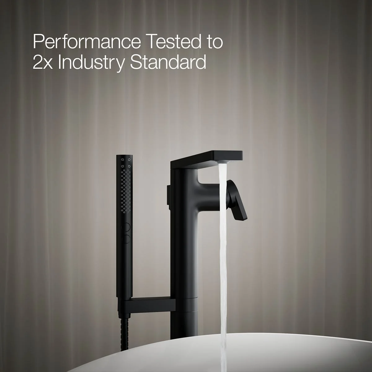 KOHLER K-T73087-4 Composed Floor-mount bath filler trim with handshower - Image 45