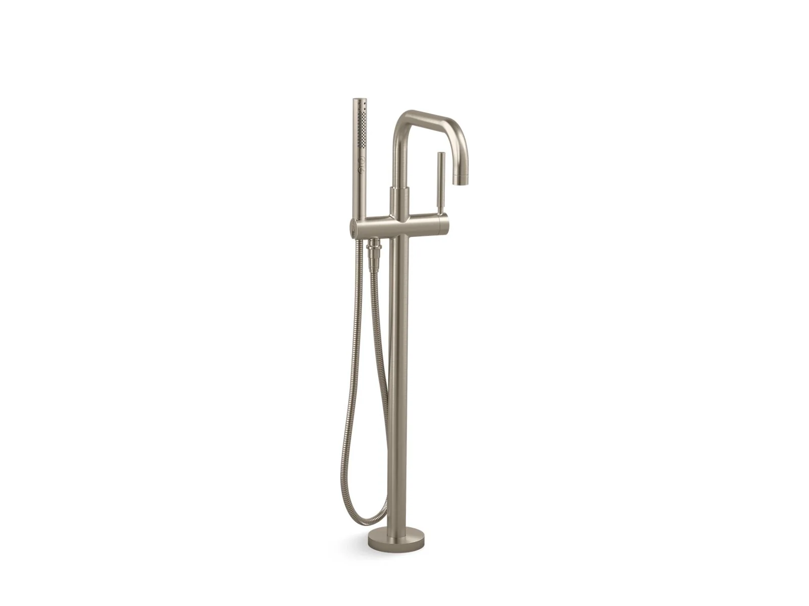 KOHLER K-T97328-4 Purist Floor-mount bath filler trim with handshower - Image 2