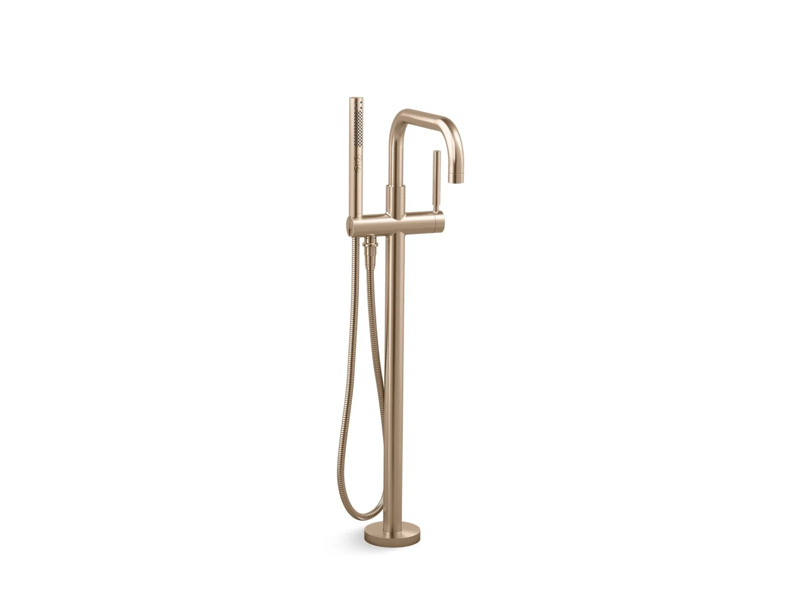 KOHLER K-T97328-4 Purist Floor-mount bath filler trim with handshower - Image 3