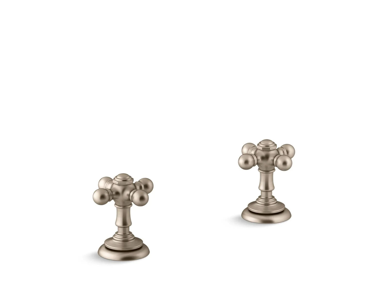 KOHLER K-T98071-3 Artifacts Deck-mount bath faucet handle trim with Cross design - Image 6