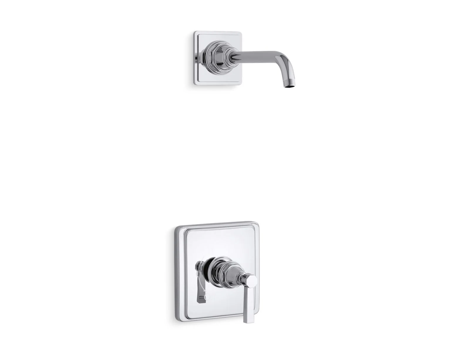KOHLER K-TLS13134-4A Pinstripe Rite-Temp shower trim kit with lever handle, without showerhead - Image 3