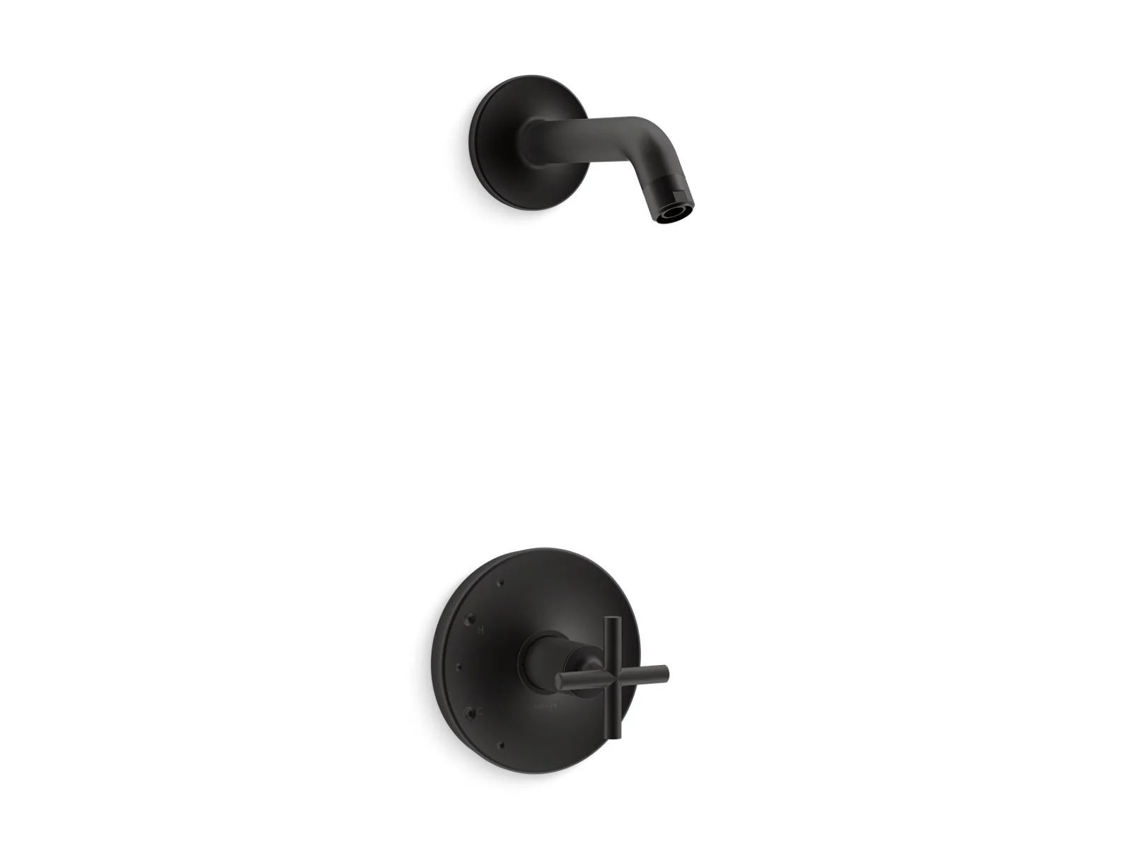 KOHLER K-TLS14422-3 Purist Rite-Temp shower trim kit with cross handle, without showerhead - Image 2
