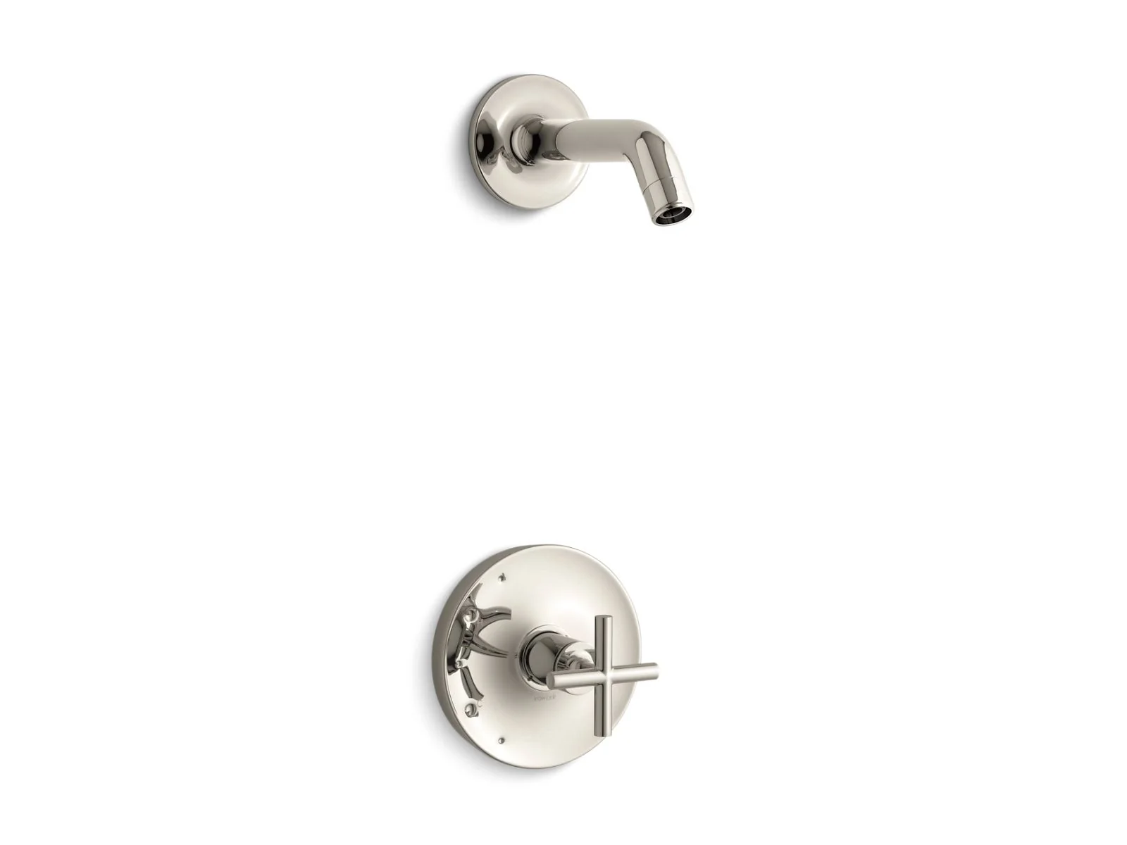 KOHLER K-TLS14422-3 Purist Rite-Temp shower trim kit with cross handle, without showerhead - Image 5