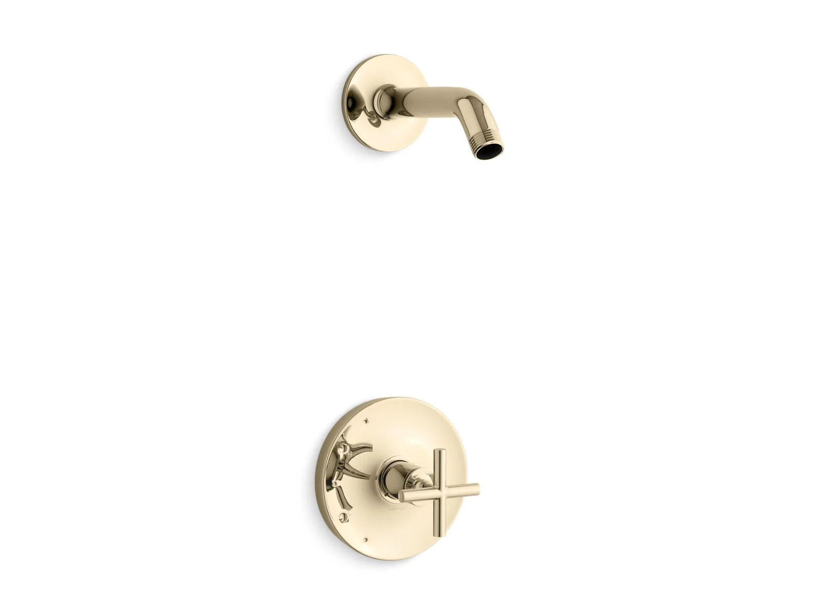 KOHLER K-TLS14422-3 Purist Rite-Temp shower trim kit with cross handle, without showerhead - Image 8