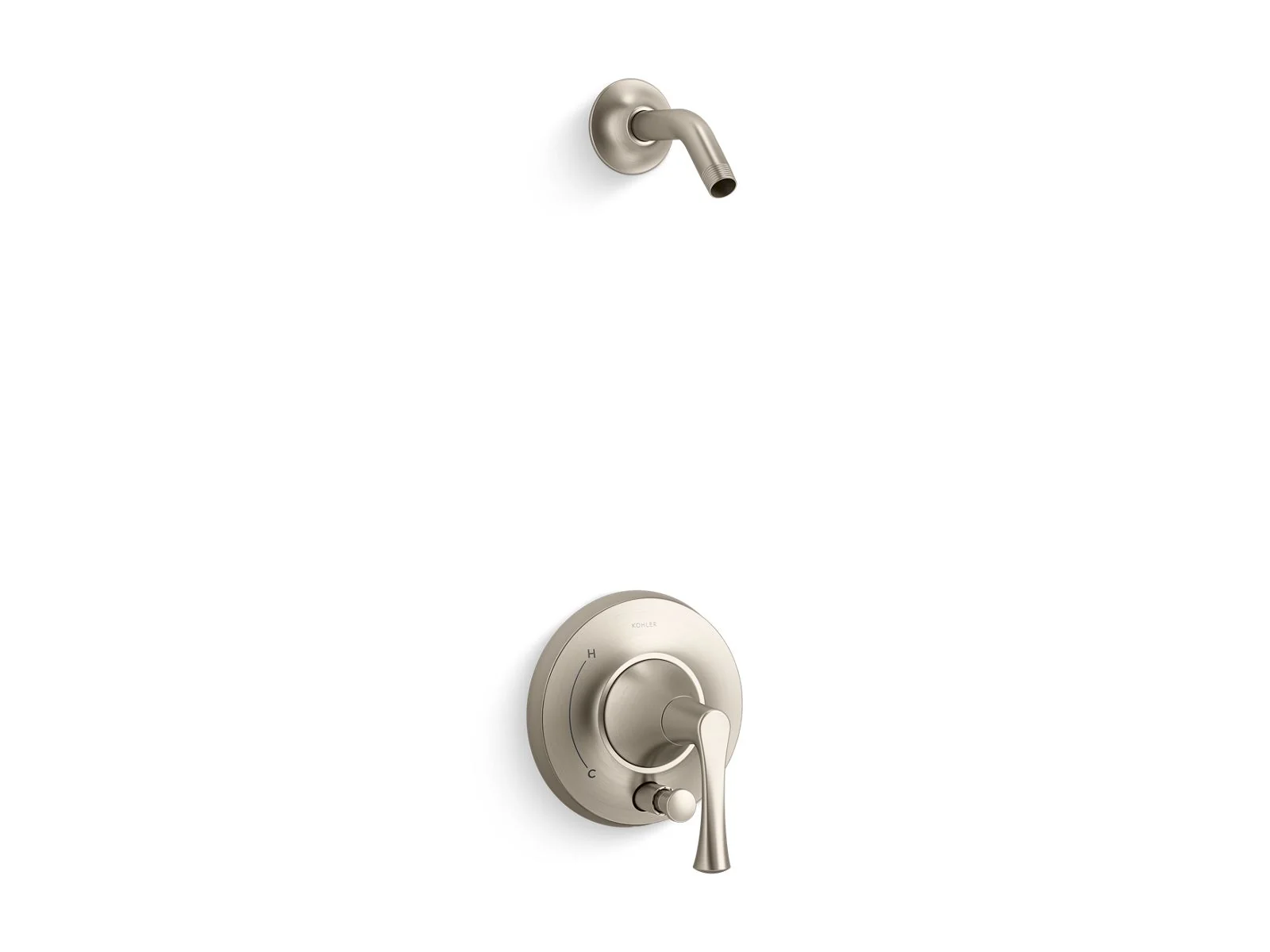 KOHLER K-TLS35943-4 Buckley Rite-Temp shower trim kit with push-button diverter, without showerhead - Image 2