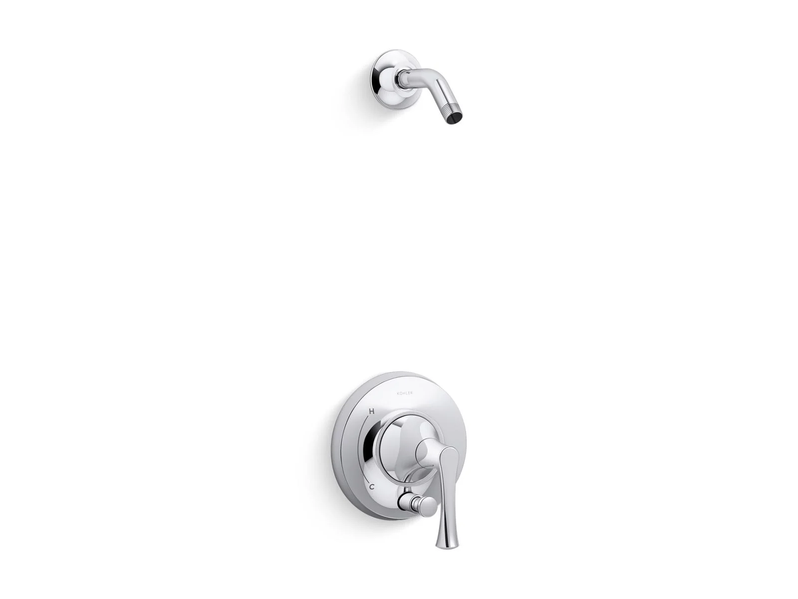 KOHLER K-TLS35943-4 Buckley Rite-Temp shower trim kit with push-button diverter, without showerhead - Image 3