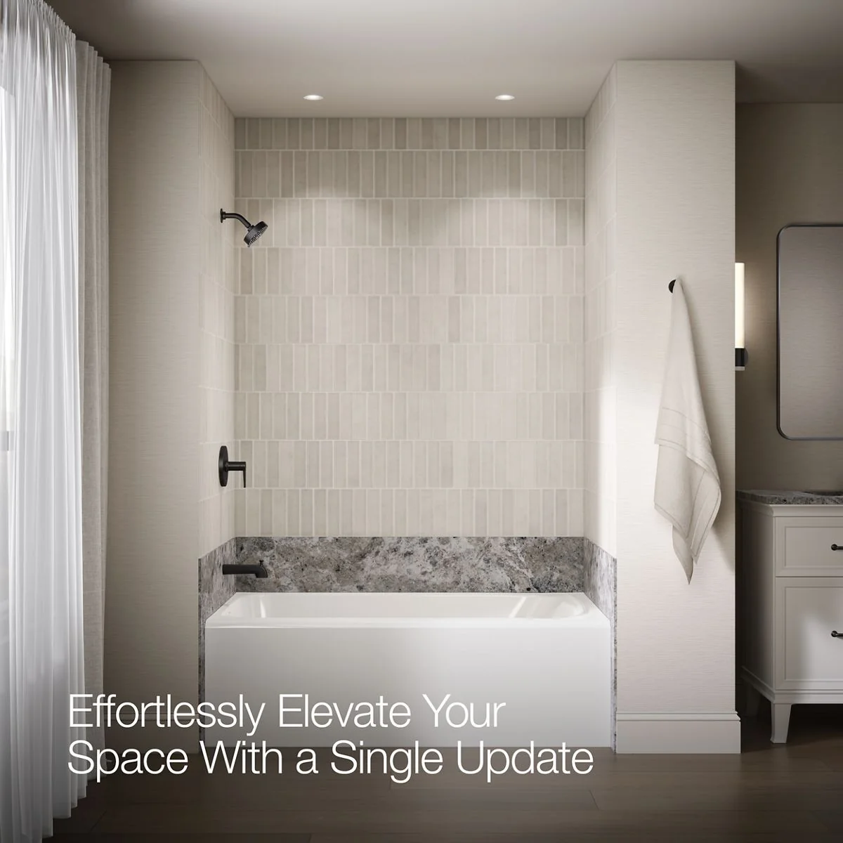KOHLER K-TLS97074-4 Pitch Rite-Temp bath and shower trim kit, without showerhead - Image 14