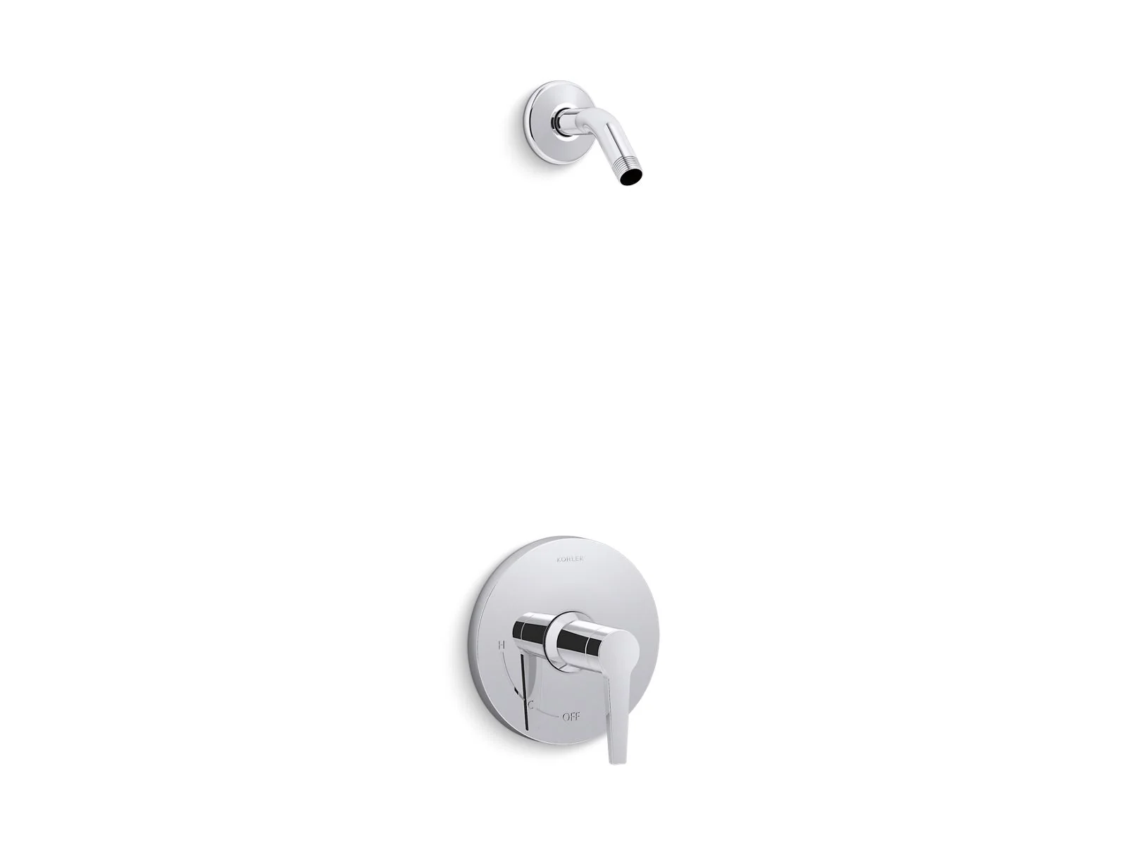 KOHLER K-TLS97077-4 Pitch Rite-Temp shower trim kit, without showerhead - Image 4