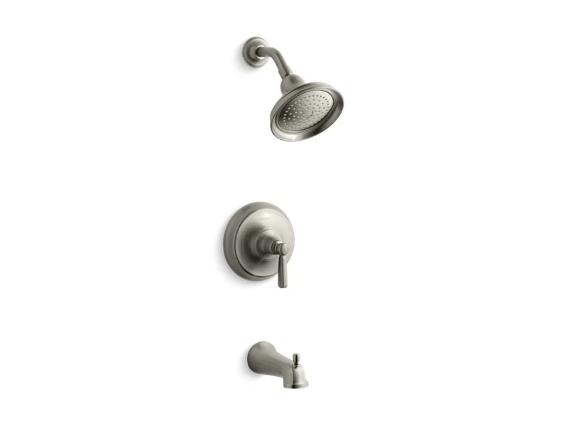 KOHLER K-TS10582-4 Bancroft Rite-Temp bath and shower valve trim with metal lever handle, slip-fit spout and 2.5 gpm showerhead - Image 2