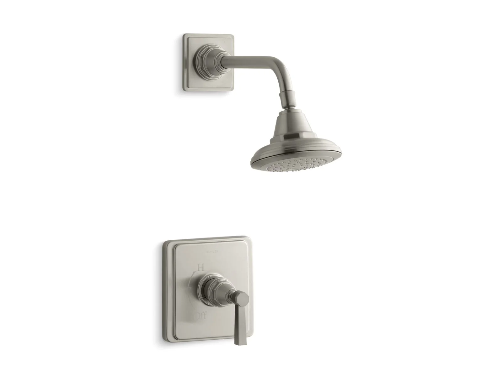 KOHLER K-TS13134-4A Pinstripe Rite-Temp shower trim kit with lever handle, 2.5 gpm - Image 2