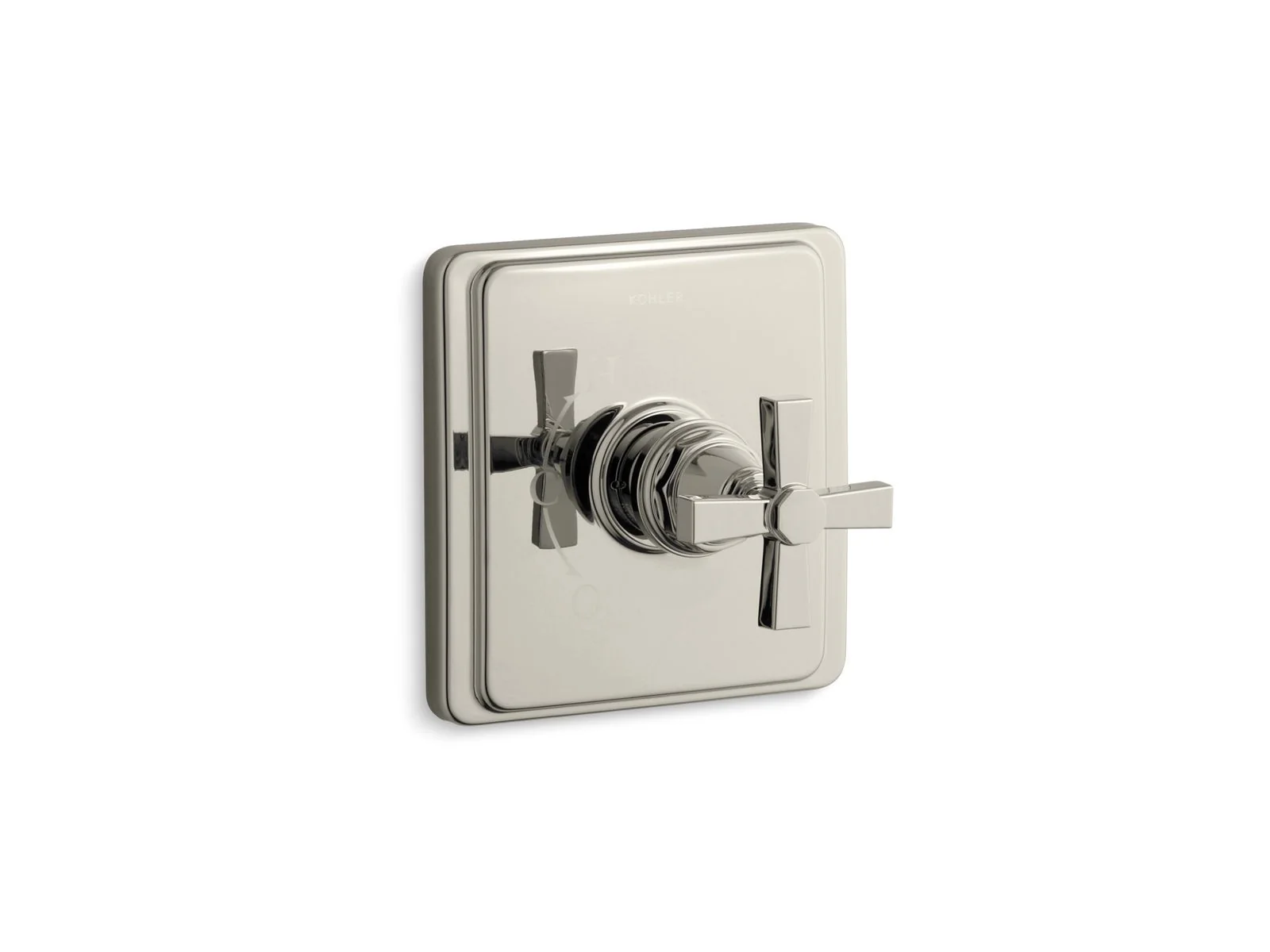 KOHLER K-TS13135-3A Pinstripe Rite-Temp valve trim with cross handle