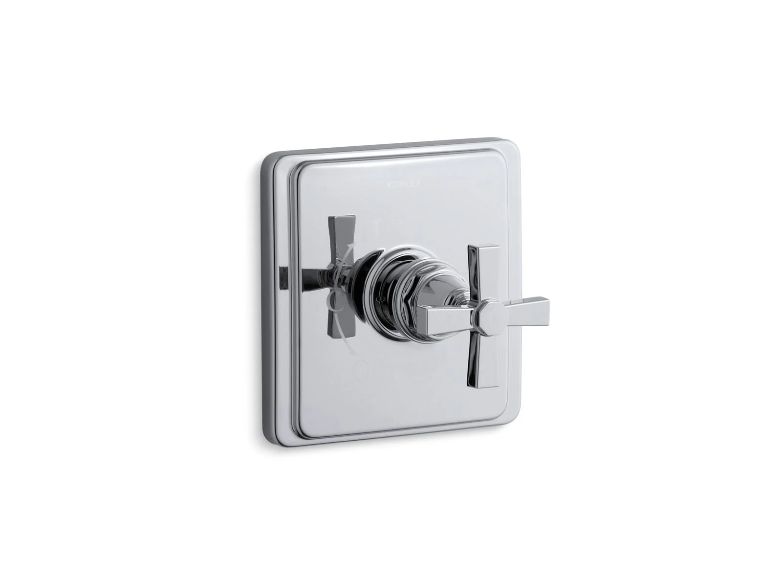 KOHLER K-TS13135-3A Pinstripe Rite-Temp valve trim with cross handle - Image 2