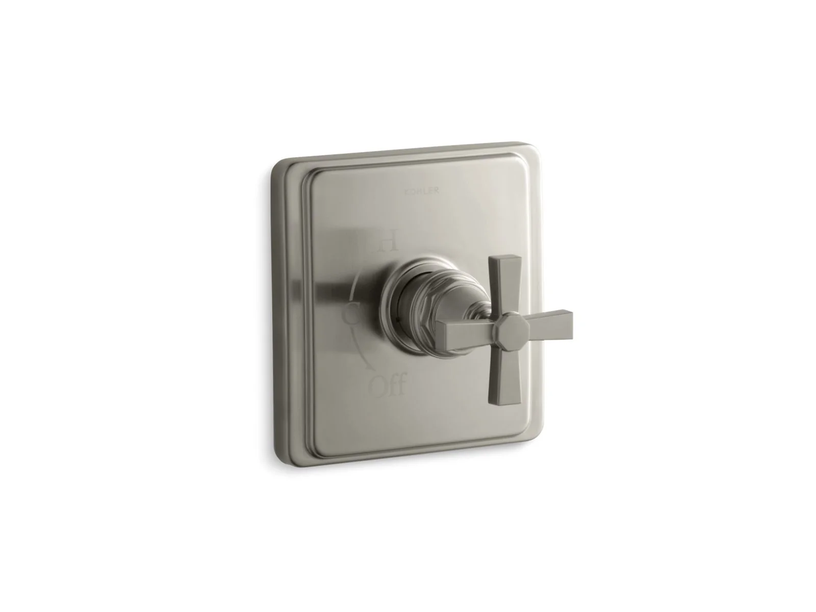 KOHLER K-TS13135-3A Pinstripe Rite-Temp valve trim with cross handle - Image 3