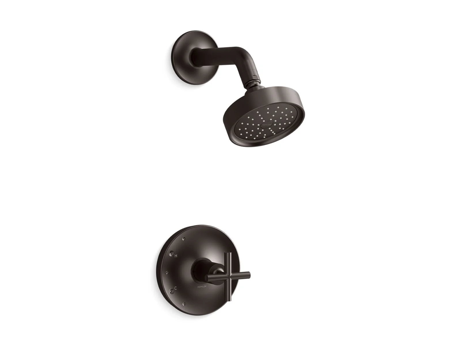 KOHLER K-TS14422-3G Purist Rite-Temp shower trim kit with cross handle, 1.75 gpm