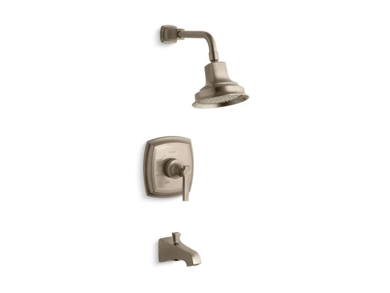 KOHLER K-TS16225-4 Margaux Rite-Temp bath and shower trim set with lever handle and NPT spout, valve not included - Image 3