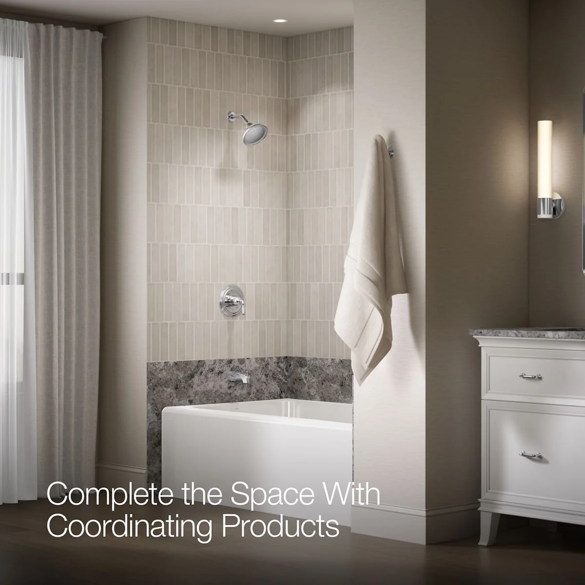 KOHLER K-TS395-4SG Devonshire Rite-Temp bath and shower trim kit, 1.75 gpm, slip-fit spout - Image 8