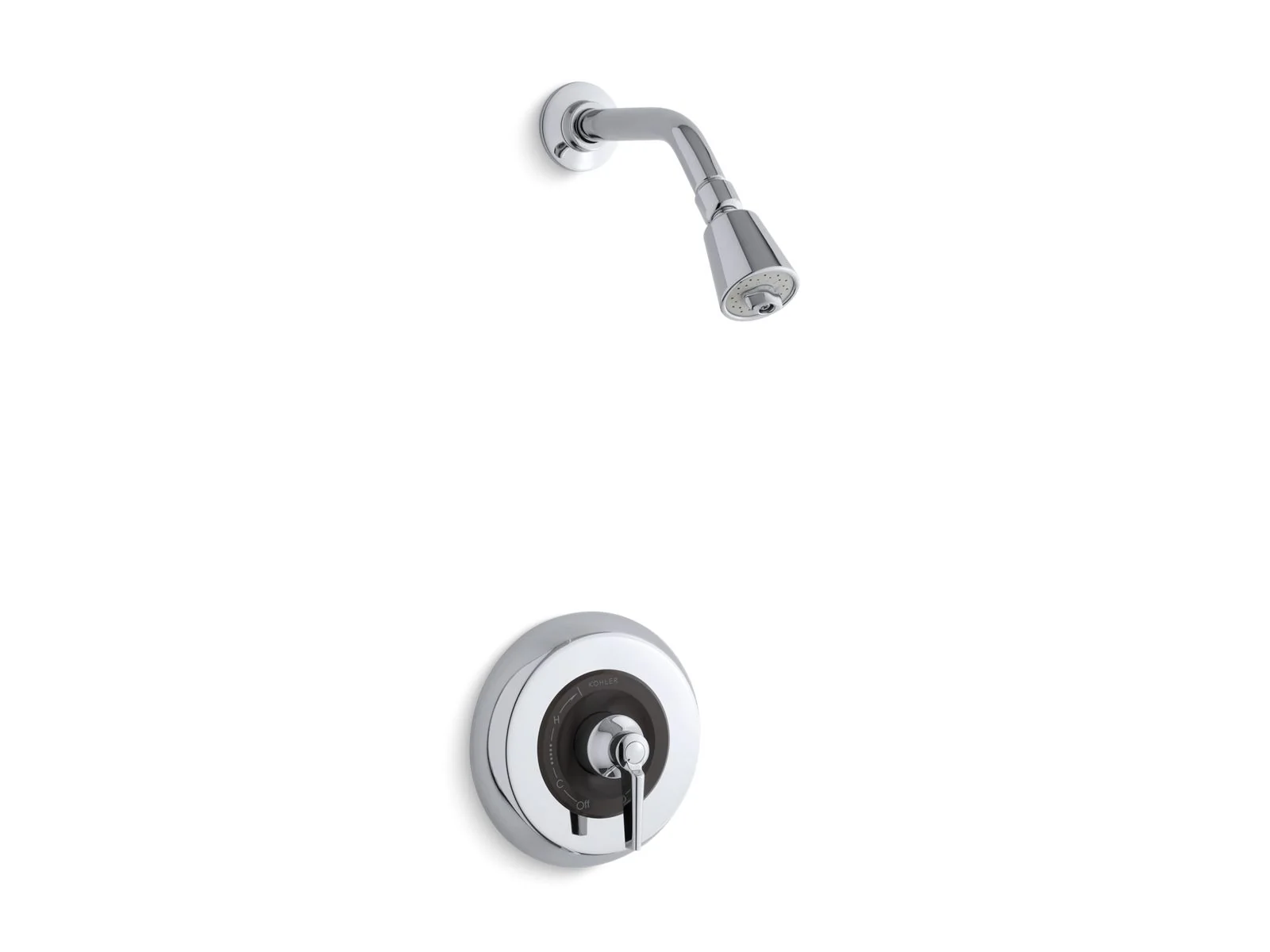 KOHLER K-TS6910-4G Triton Rite-Temp shower valve trim with lever handle and 1.75 gpm showerhead