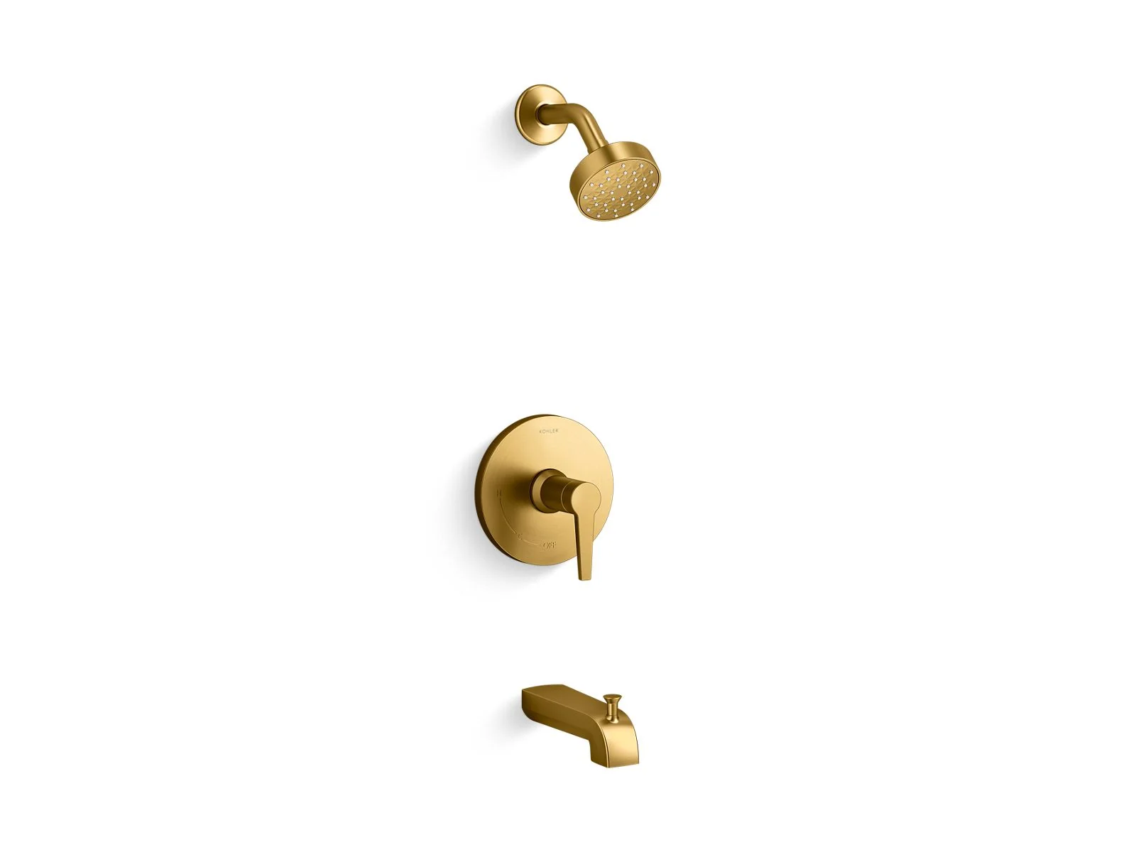KOHLER K-TS97074-4G Pitch Rite-Temp bath and shower trim kit, 1.75 gpm