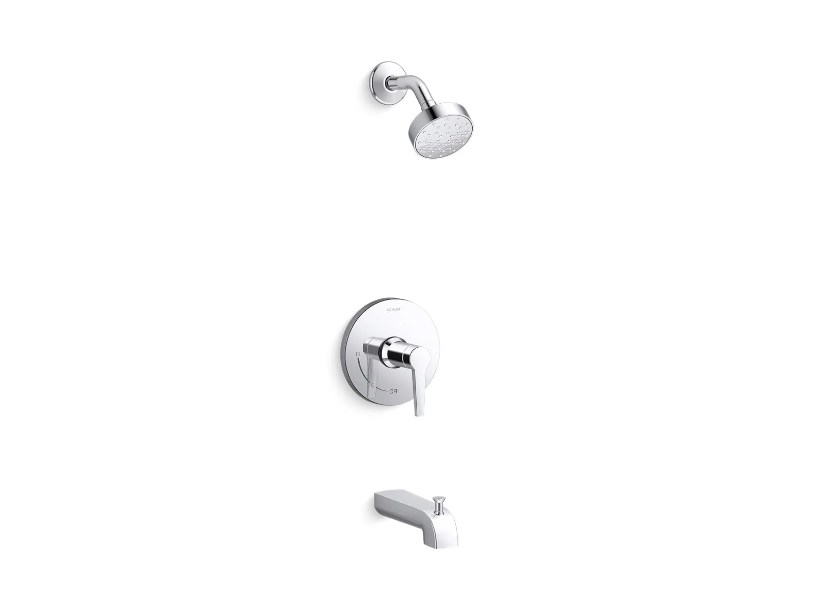 KOHLER K-TS97074-4G Pitch Rite-Temp bath and shower trim kit, 1.75 gpm - Image 4