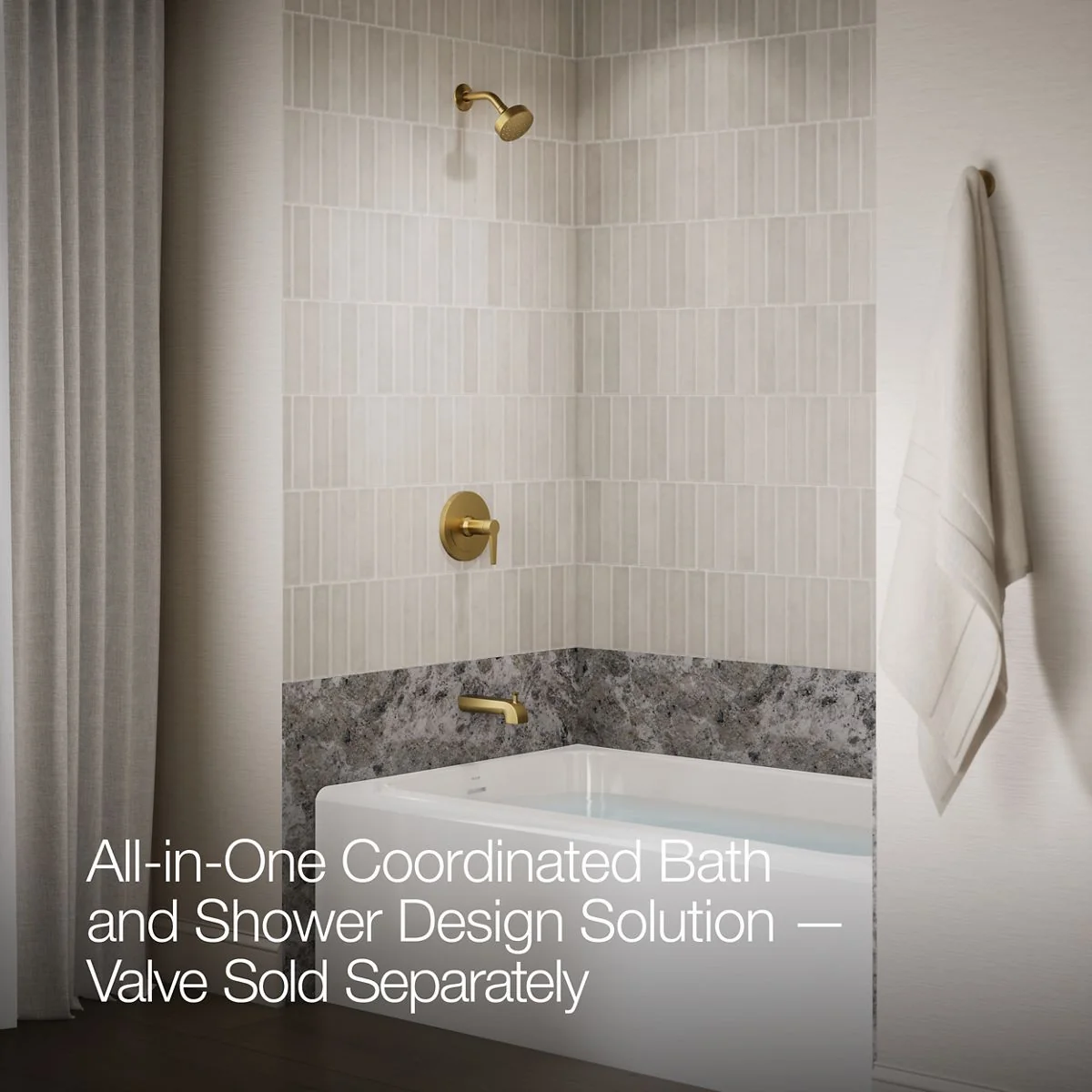 KOHLER K-TS97074-4G Pitch Rite-Temp bath and shower trim kit, 1.75 gpm - Image 9