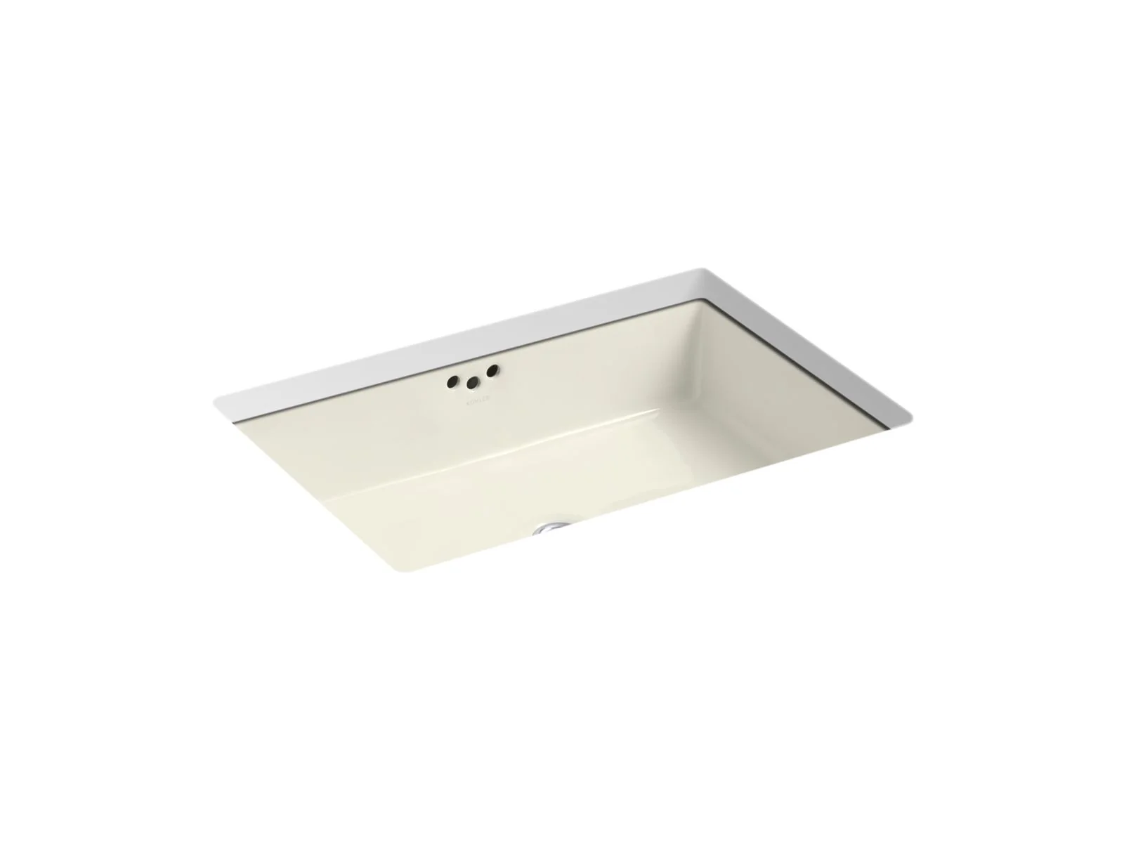 KOHLER K-2297-G Kathryn 24" rectangular undermount bathroom sink with glazed underside - Image 3
