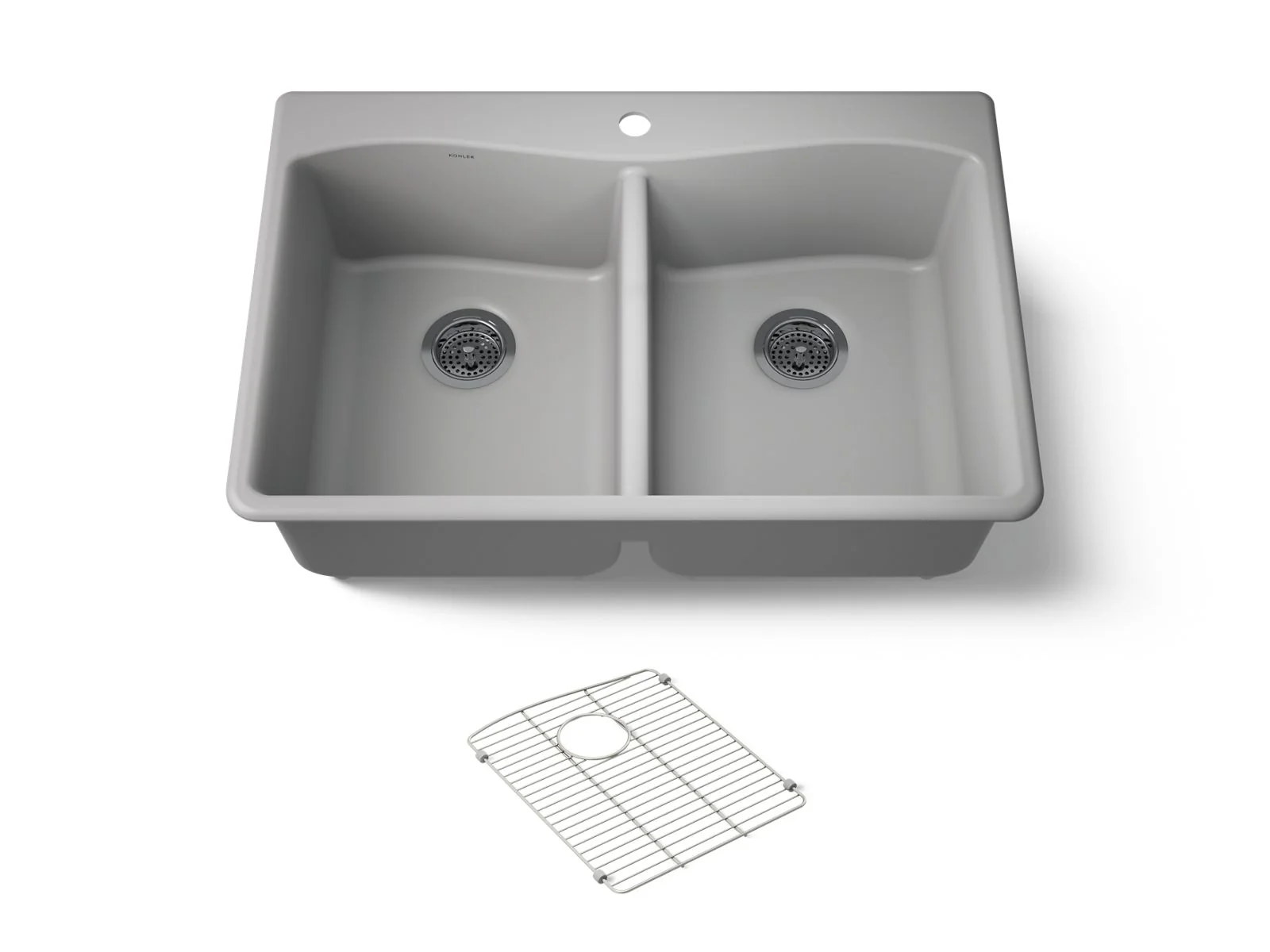 KOHLER K-8185-1 Kennon 33" top-/undermount double-bowl kitchen sink - Image 8