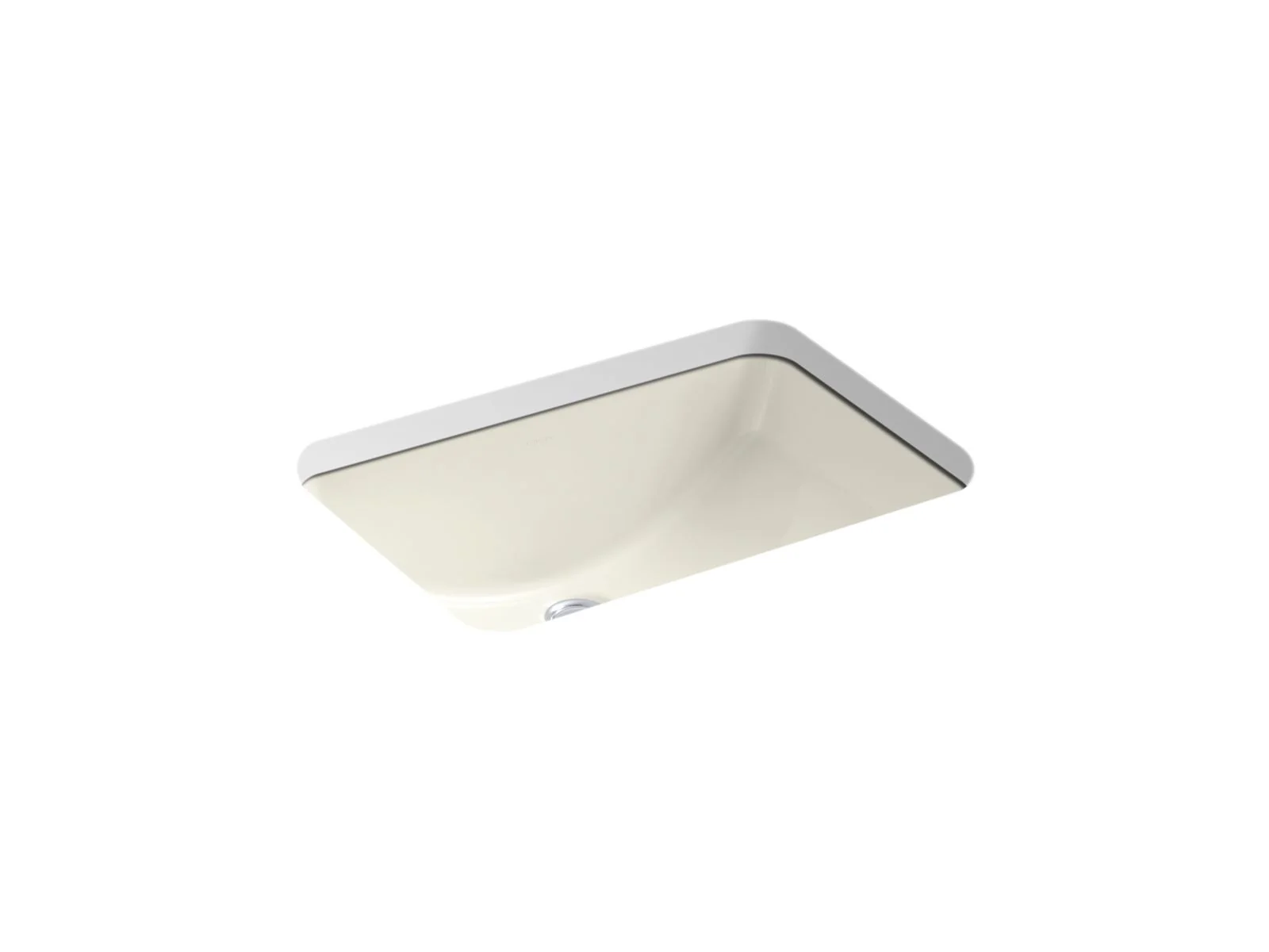 KOHLER K-2214-G Ladena 21" rectangular undermount bathroom sink with glazed underside, no overflow - Image 3
