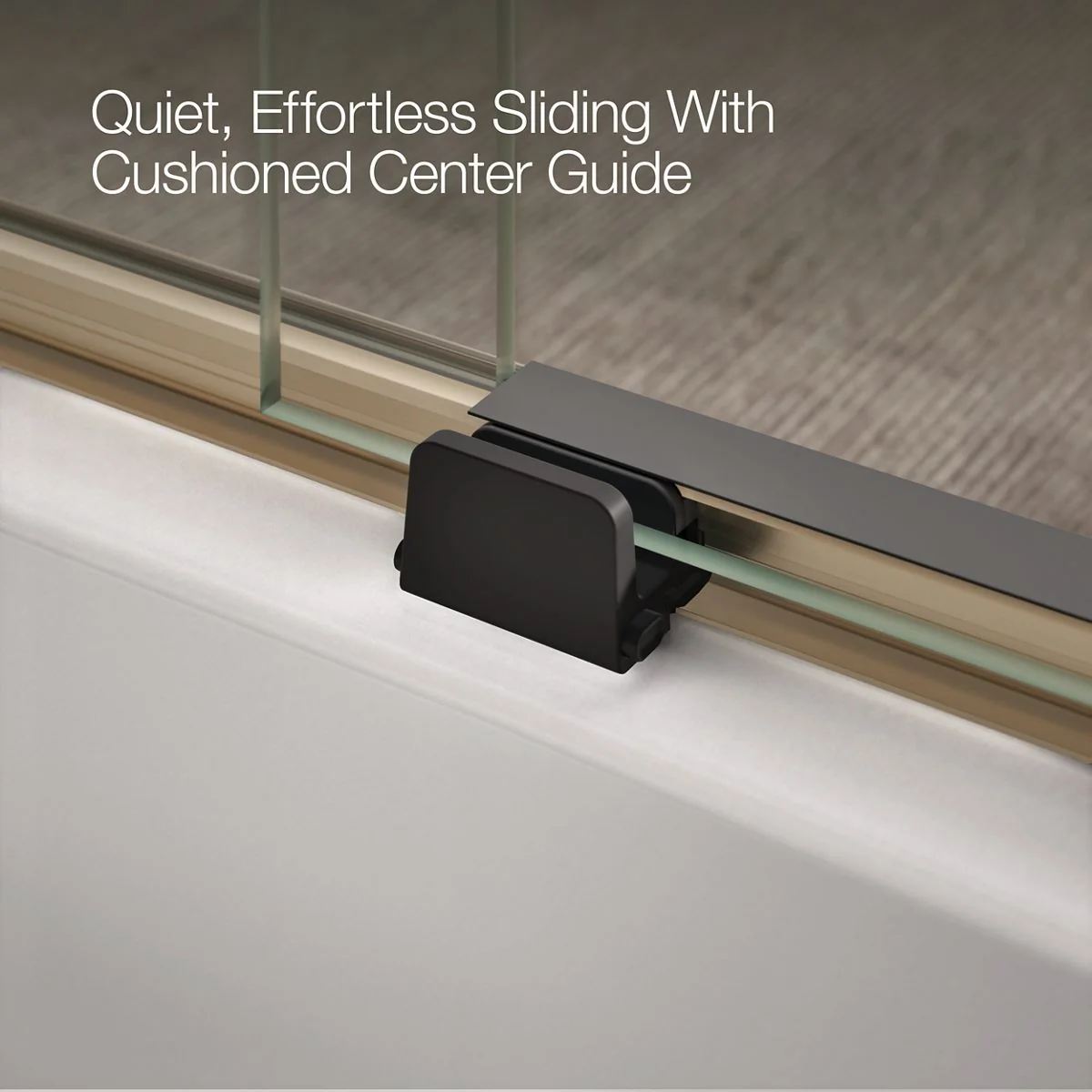 KOHLER K-706006-D3 Levity Sliding bath door, 59-3/4" H x 56-5/8 - 59-5/8" W, with 1/4" thick Frosted glass - Image 9