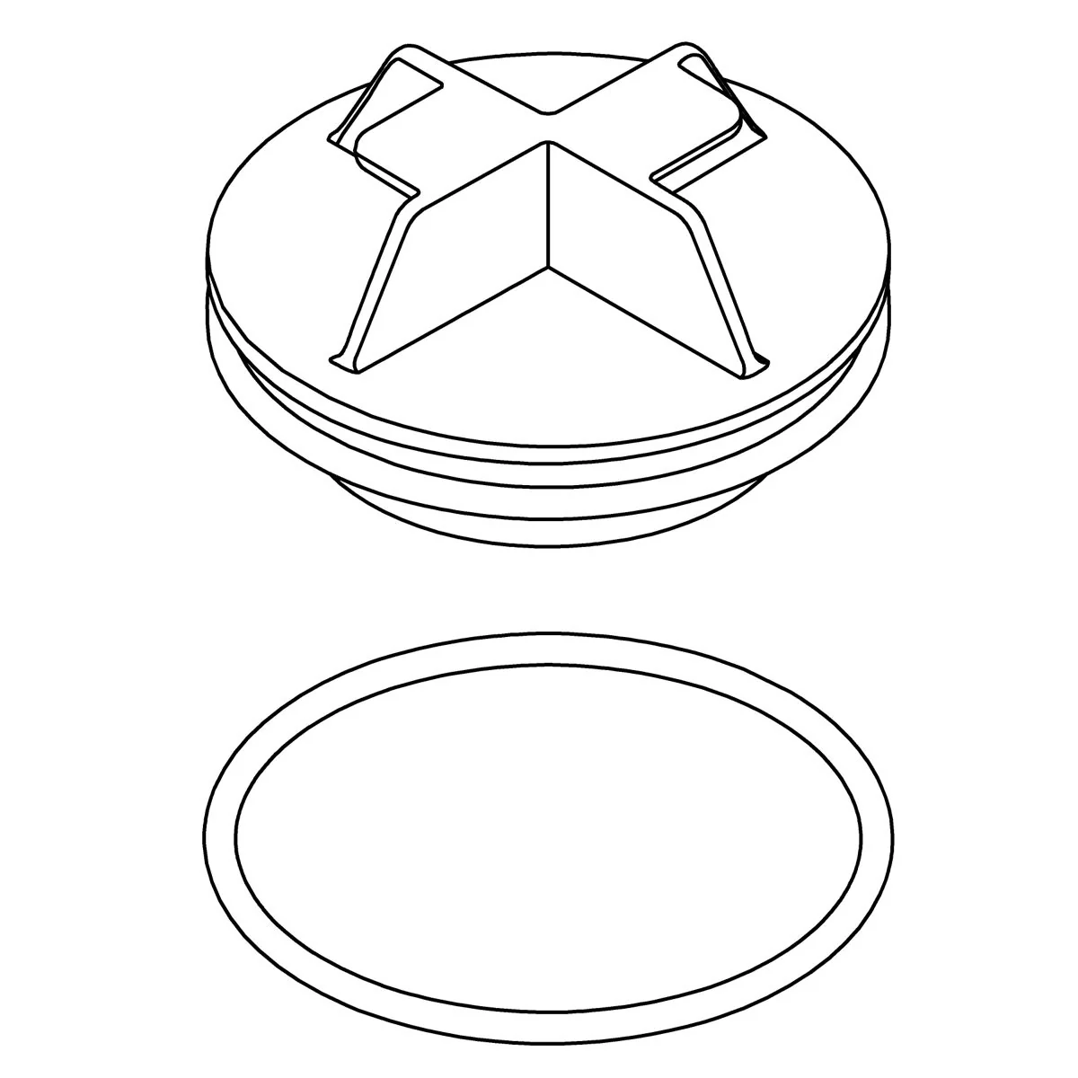 KOHLER K-1388303 Manual Piston Cover Assembly