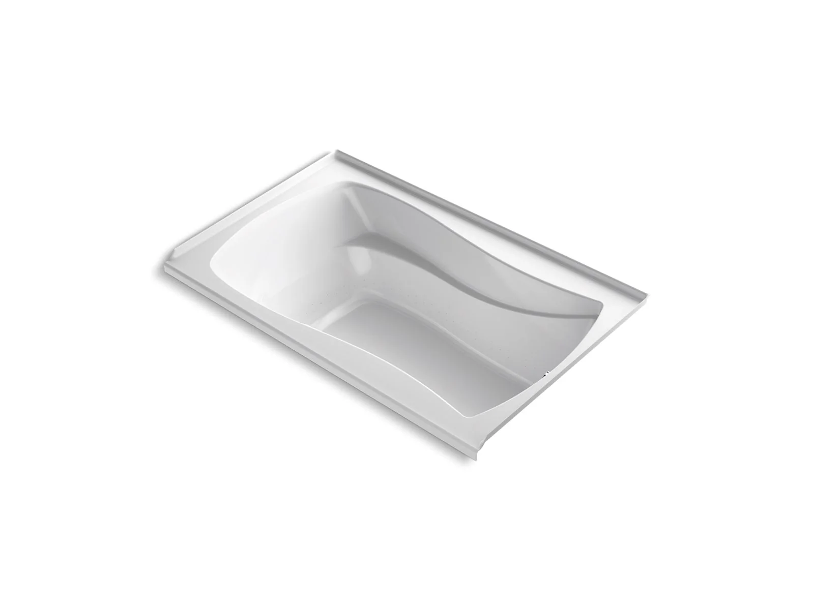 KOHLER K-1242-RW Mariposa 60" x 36" alcove bath with Bask heated surface, right drain