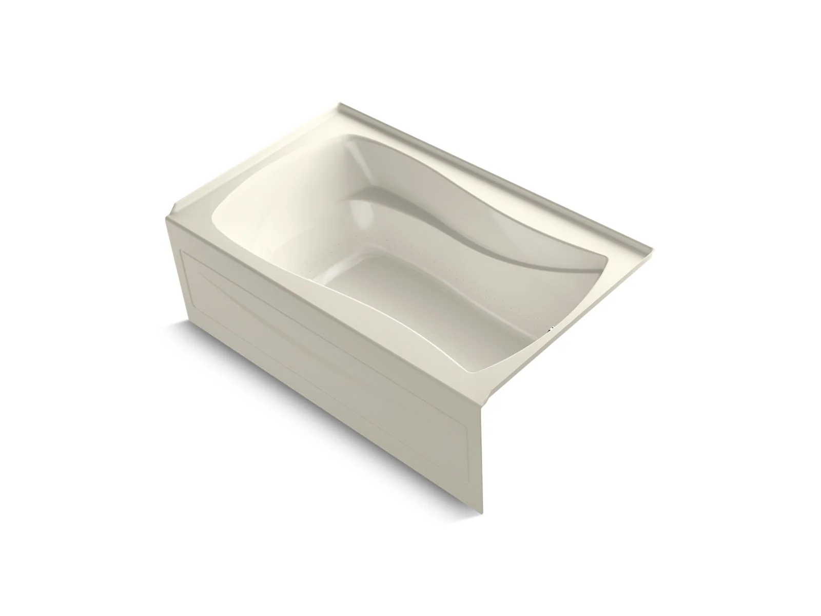 KOHLER K-1239-GHRAW Mariposa 60" x 36" alcove Heated BubbleMassage air bath with Bask heated surface, right drain - Image 2