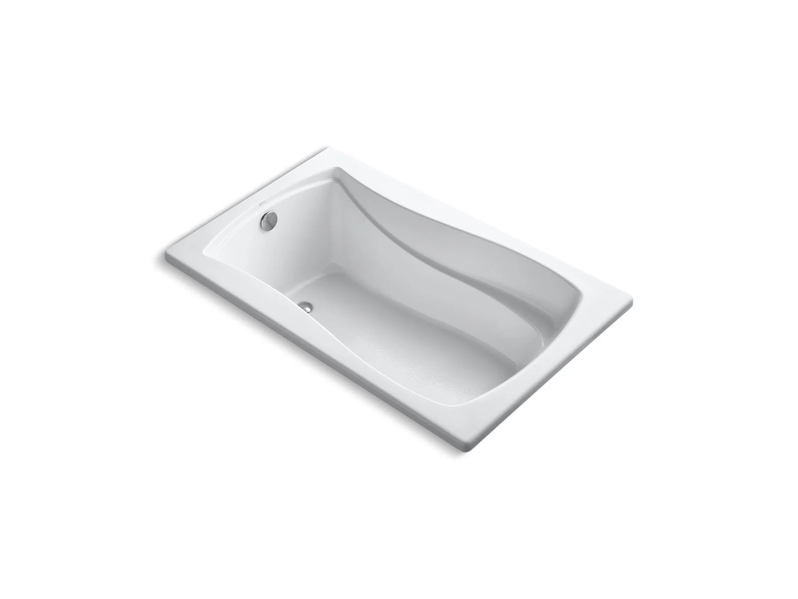 KOHLER K-1242-W1 Mariposa 60" x 36" drop-in bath with Bask heated surface