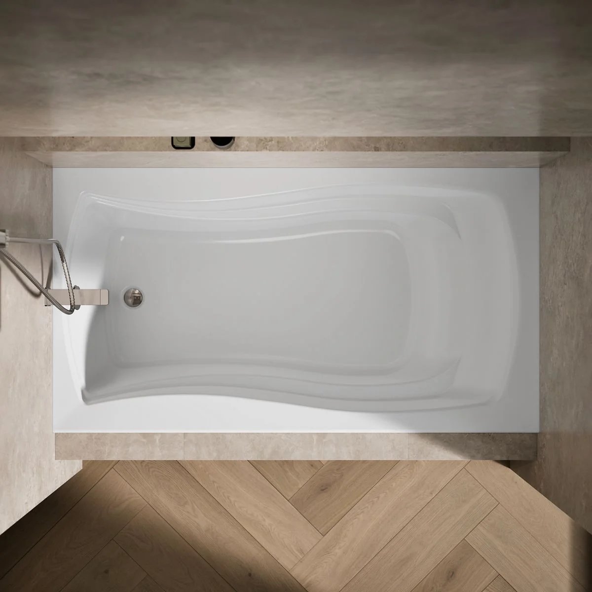 KOHLER K-1229-L Mariposa 66" x 36" alcove bath, left drain - Image 7